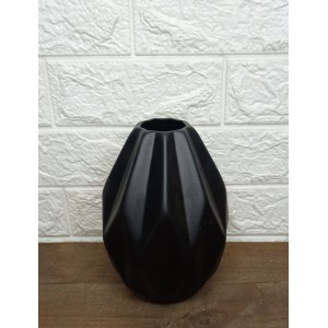 VASO 6518 BOJUDO TRILLION PRETO FOSCO A20X L16CM