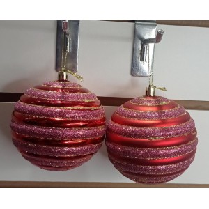 BOLA AB471 NATALINA C/ 2 DETALHADA A10CM