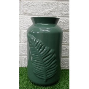 VASO 7839 GRANDE FOLHA VERDE SALVIA A30XL17CM