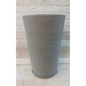 VASO COLUNA REF372-5 RED C/PRATO Nº3 CIMENTO A52XL34CM