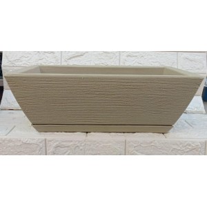 VASO JARDINEIRA REF912-2 C/PRATO Nº1 BEGE A16XL25XC43