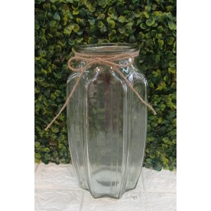 VASO 28571 VIDRO TRANSPARENTE A22X8CM