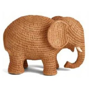 ESCULTURA 17453 ELEFANTE EM POLIRESINA A13XC20CM