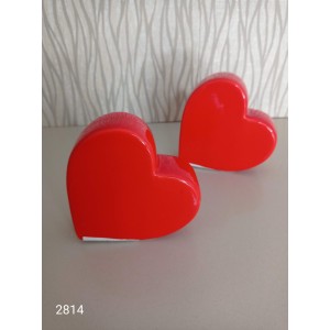 ENFEITE 2814 CORAÇÃO VERMELHO EM PE DEITADO A9XL8CM