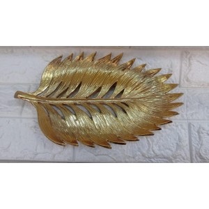 CENTRO DE MESA 12772 FOLHA DOURADA EM POLIRESINA A3XL19XC29CM