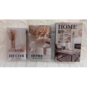 CONJ. CAIXA LIVRO 2770 C/ 3 PCS G A28XL18CM M A26XL16CM P A24XL14CM