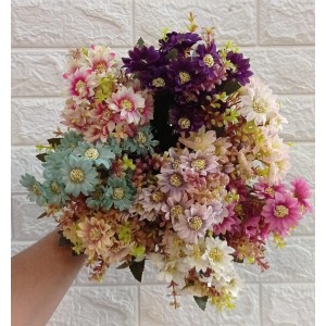 FL BUQUE DE MARGARIDA C/ FOLHAGEM PEQUENA A26XL14CM 52229