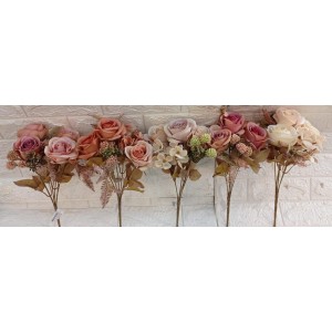 BUQUE HD89955 DE ROSA C/6GALHOS A37CM