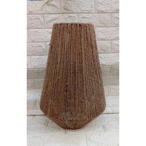 LANTERNA 17342 EM JUTA C/COPO DE VIDRO A56XL18CM