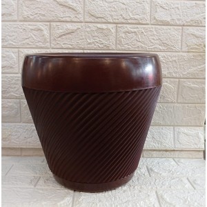 VASO BOJO REF125-1 LISBOA RED C/PRATO Nº2 MARROM A33XL31CM