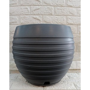 VASO BOJO REF471-3 FRISADO C/PRATO Nº3 CHUMBO A39XL33CM