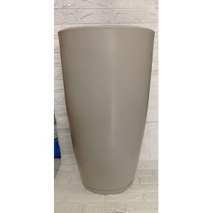 VASO REF393-2 COLUNA RED POLIDA C/PRATO Nº5 BEGE A80XL45CM