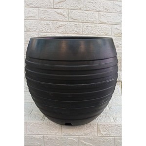 VASO BOJO REF481-4 FRISADO Nº4 C/PRATO PRETO A50XL42CM