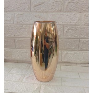 VASO  ROMULO P 2046 OURO ESPELHADO A30XL15CM