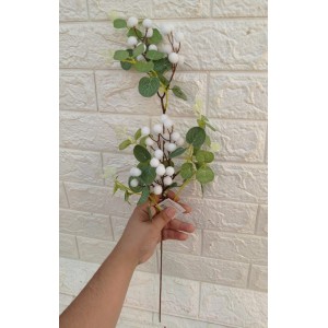 HASTE BN313 DE AMORA BRANCA C/ EUCALIPTO A59CM