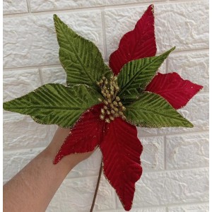 HASTE BN366 BICO DE PAPAGAIO VERDE C/ VERMELHO A57CM