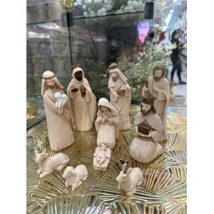 PRESEPIO AC252 CONJUNTO COR NATURAL C/10PÇS A13CM