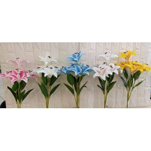 FL BUQUE A9392 DE LIRIO 3D C/5 GALHOS A60CM