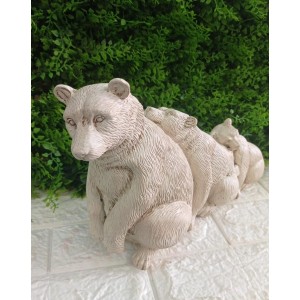 ESCULTURA 1095-191 DE URSO PALHA A20XC29CM