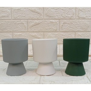 VASO TP1848 CERAMICO MATE C/PE A16XL11CM