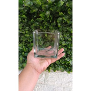VASO FR243080 DE VIDRO DECORATIVO A10XL10CM