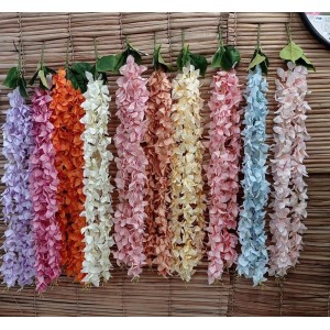 FL PENDENTE JS116 BOUGAINVILLE DE TECIDO C/3 GALHOS A110CM