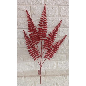 HASTE FLB0109V DE FOLHA GLITER NATALINA 60CM