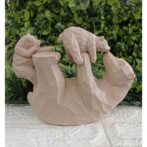 ESCULTURA 18930 URSOS EM POLIRRESINA A25CM