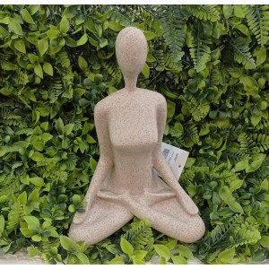 ESCULTURA 19432-B YOGA EM POLIRRESINA A22CM