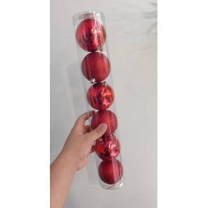 BOLA NTB1904V MISTA TUBO DECORATIVA NATALINA 7CM