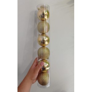 BOLA NTB1904D MISTA TUBO DECORATIVA NATALINA 7CM