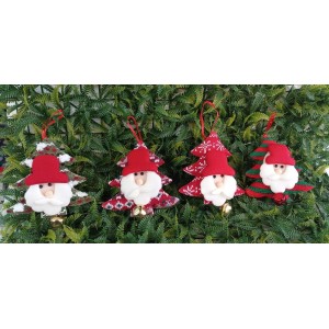 ENFEITE WF1562 ARVORE DE NATAL TRICOTADO C/GUIZO 13X3X13CM