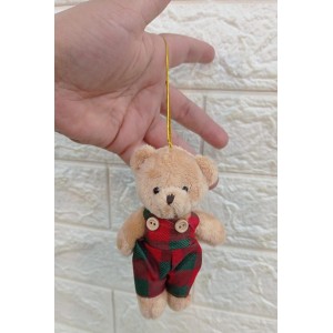 ENFEITE NAT0318 MINI URSINHO POLIESTER 12CM
