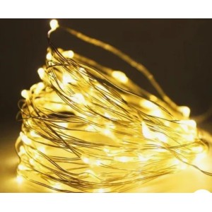 FIO DE FADA LZ0031 C/50 LEDS BRANCO QUENTE 5MTRS