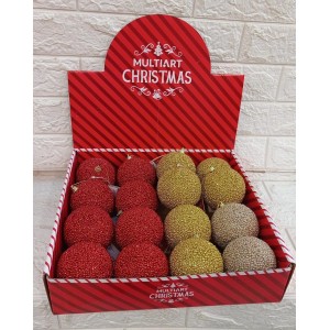 BOLA NBOL8V38 DECORATIVA NATALINA 8CM