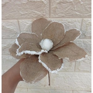 FLOR BN219 DE MAGNOLIA NEVADA GRANDE A28CM