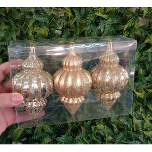 BOLA EB540 BALAO DOURADA C/2 12CM