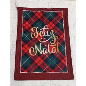 SACO NAT0312 DE PRESENTE TECIDO NATALINO 40X57CM