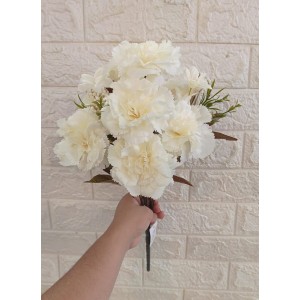 FL BUQUE EQ-0003BR DE CRAVO BRANCO C/11 GALHOS 50CM