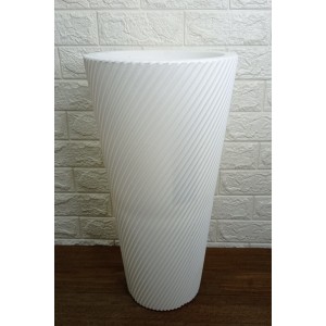 VASO PVP2-BR PILAO VITE CILINDRICO EM POLIETILENO N°2 COR BRANCO A55XL28,5XB18CM9CM