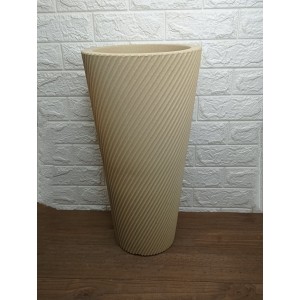 VASO PVP2-AR PILAO VITE CILINDRICO EM POLIETILENO N°2 COR AREIA A55XL29CM