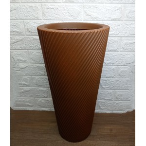 VASO PVP2-FE PILAO VITE CILINDRICO EM POLIETILENO N°2 COR FERRUGEM A55XL29CM